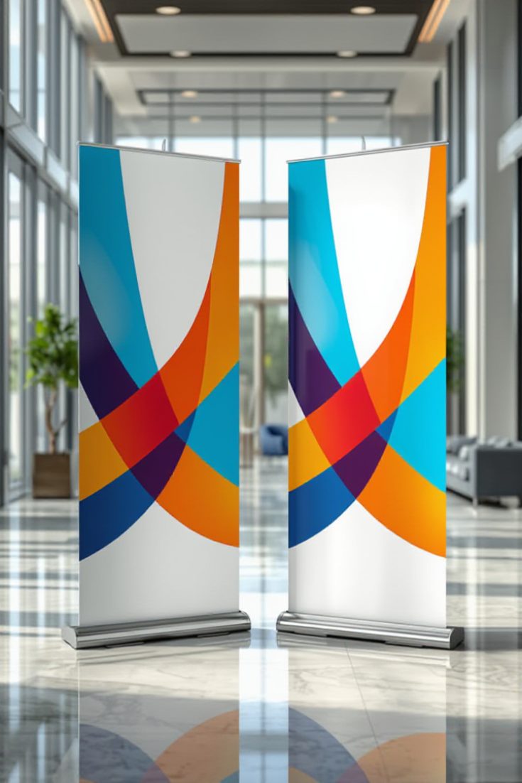 Retractable banner stands